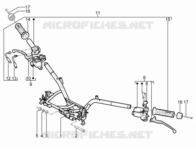 Handlebars - Master cil. PIAGGIO PIAGGIO-SCOOTER 300 MP3 2012  MP3 YOUrban ERL