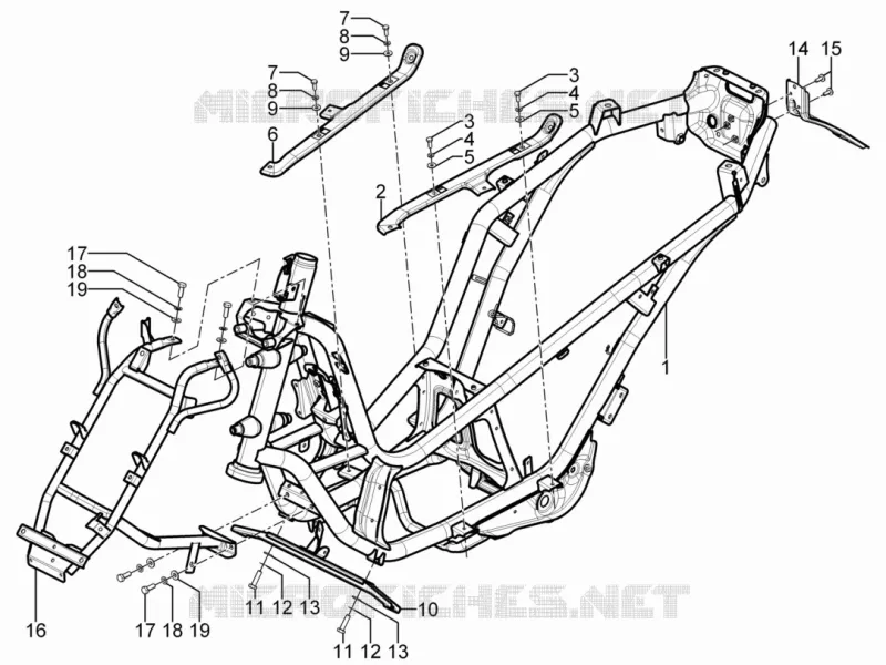 Frame/bodywork PIAGGIO PIAGGIO-SCOOTER 300 MP3 2014  MP3 YOUrban LT ERL