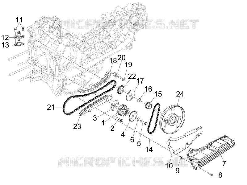 Oil pump PIAGGIO PIAGGIO-SCOOTER 300 MP3 2011  MP3 YOUrban LT ERL