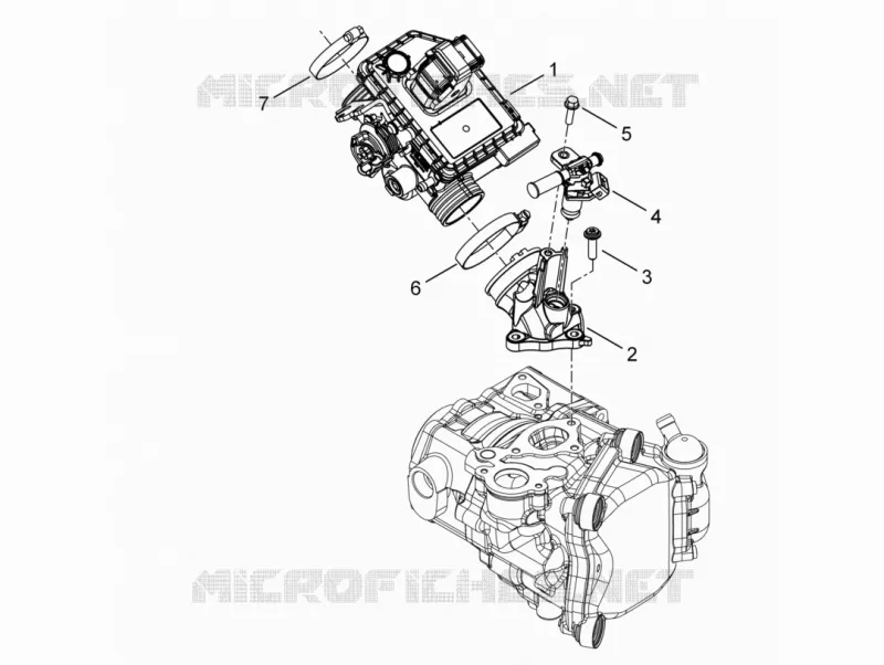 Throttle body - Injector - Union pipe PIAGGIO PIAGGIO-SCOOTER 300 MP3 2012  MP3 YOUrban LT ERL