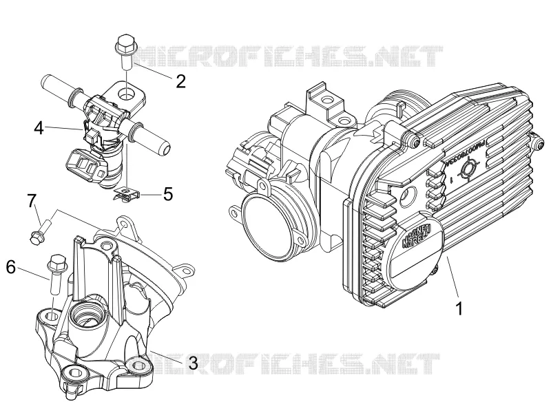 Throttle body - Injector - Union pipe PIAGGIO PIAGGIO-SCOOTER 400 MP3 2007  MP3 ie