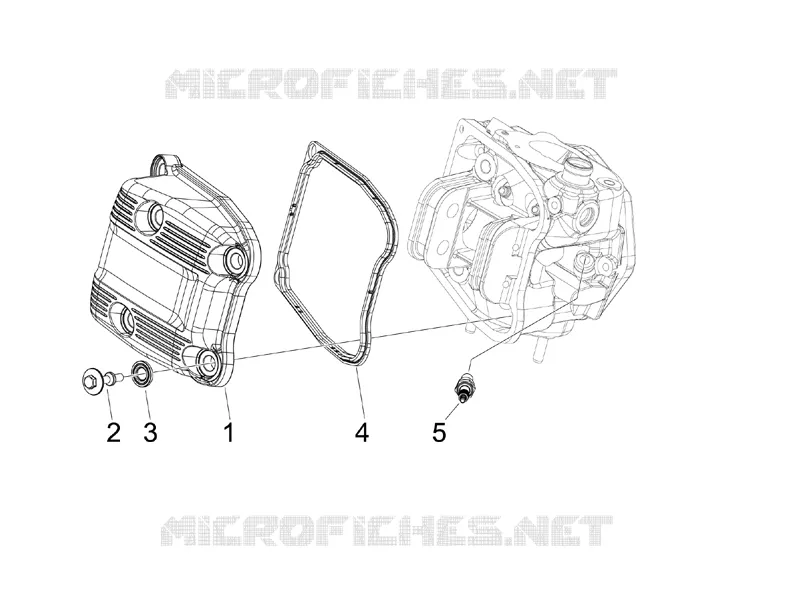 Cylinder head cover PIAGGIO PIAGGIO-SCOOTER 400 MP3 2008  MP3 ie LT - Sport