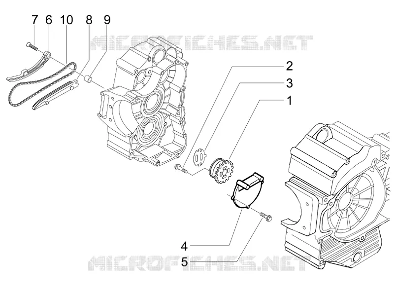 Oil pump PIAGGIO PIAGGIO-SCOOTER 400 MP3 2009  MP3 ie LT - Sport