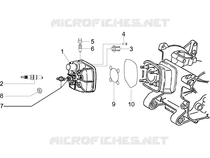 Cylinder head cover PIAGGIO PIAGGIO-SCOOTER 50 NRG 2015  NRG Power DD
