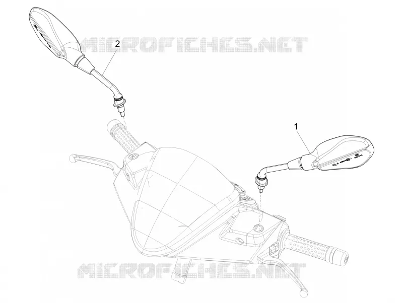 Driving mirror/s PIAGGIO PIAGGIO-SCOOTER 50 NRG 2007  NRG Power DD