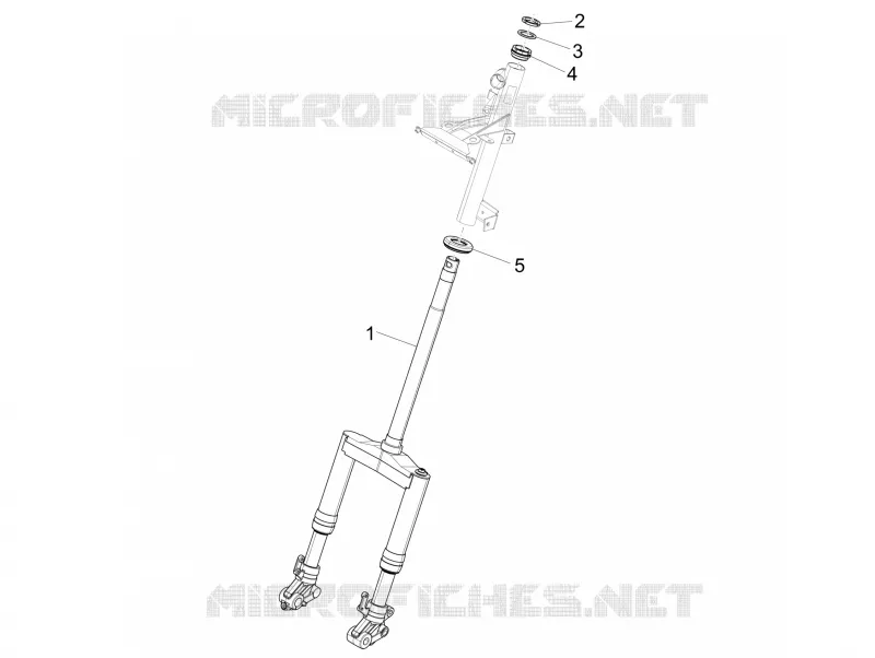 Fork/steering tube - Steering bearing unit PIAGGIO PIAGGIO-SCOOTER 50 NRG 2010  NRG Power DD