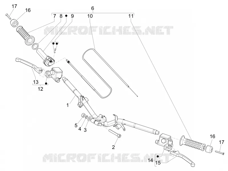 Handlebars - Master cil. PIAGGIO PIAGGIO-SCOOTER 50 NRG 2016  NRG Power DD