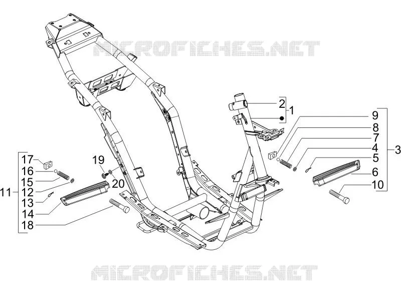 Frame/bodywork PIAGGIO PIAGGIO-SCOOTER 50 NRG 2005  NRG Power DT
