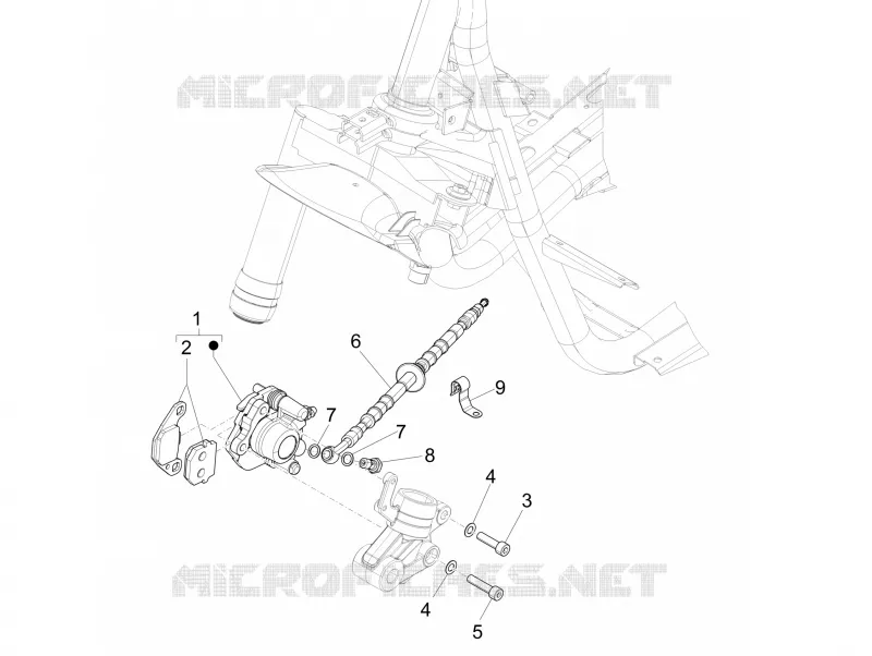 Brakes pipes - Calipers PIAGGIO PIAGGIO-SCOOTER 50 NRG 2010  NRG Power DT