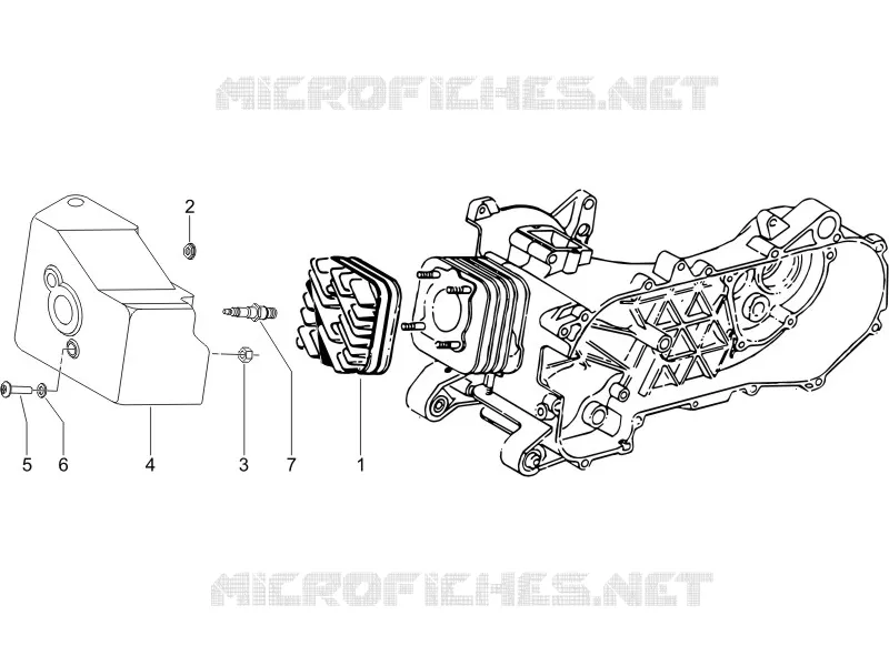 Cylinder head cover PIAGGIO PIAGGIO-SCOOTER 50 NRG 2009  NRG Power DT