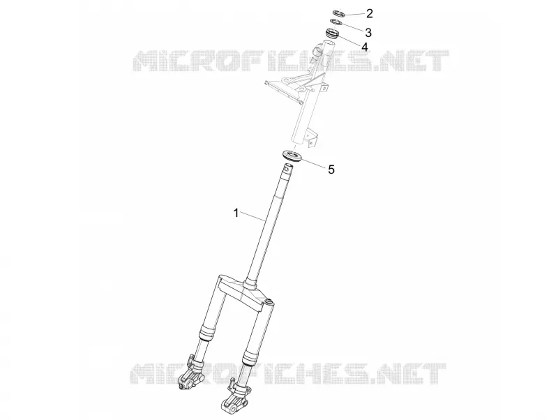 Fork/steering tube - Steering bearing unit PIAGGIO PIAGGIO-SCOOTER 50 NRG 2015  NRG Power DT