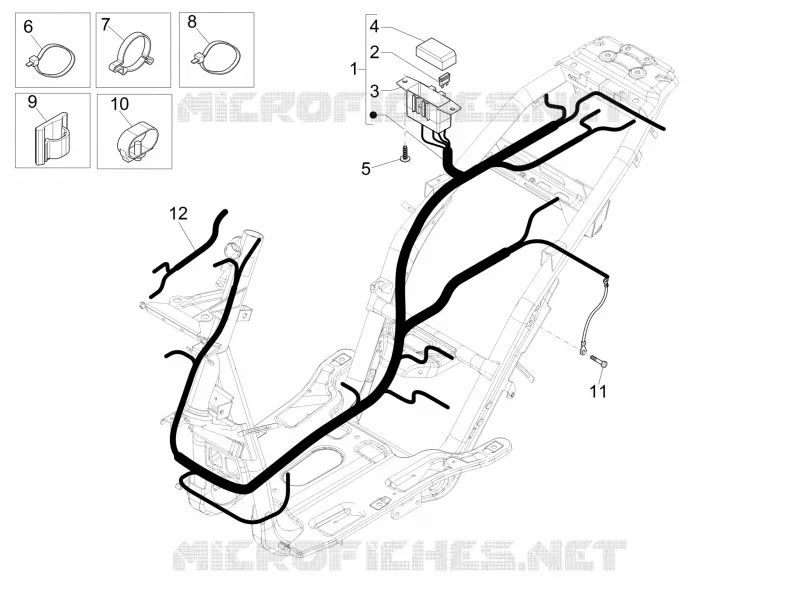 Main cable harness PIAGGIO PIAGGIO-SCOOTER 50 NRG 2011  NRG Power DT