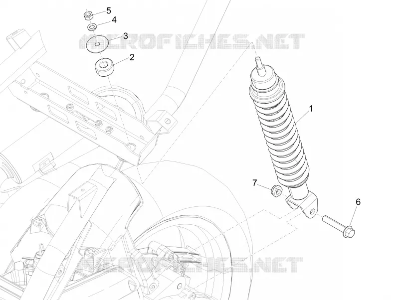 Rear suspension - Shock absorber/s PIAGGIO PIAGGIO-SCOOTER 50 NRG 2007  NRG Power DT