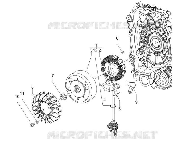 Flywheel magneto PIAGGIO PIAGGIO-SCOOTER 50 NRG 2009  NRG Power DT Serie Speciale
