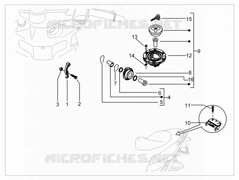 Locks PIAGGIO PIAGGIO-SCOOTER 50 NRG 2009  NRG Power DT Serie Speciale
