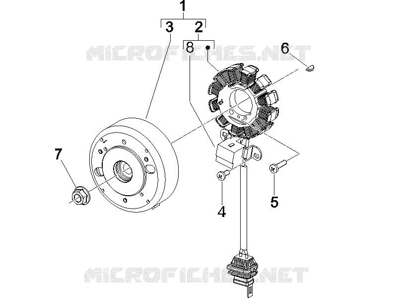 Flywheel magneto PIAGGIO PIAGGIO-SCOOTER 50 NRG 2006  NRG Power Pure Jet