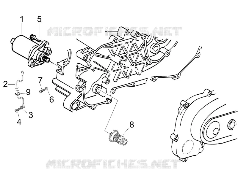 Stater - Electric starter PIAGGIO PIAGGIO-SCOOTER 50 NRG 2011  NRG Power Pure jet