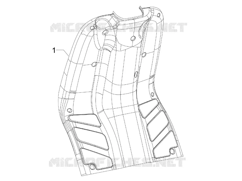 Front glove-box - Knee-guard panel PIAGGIO PIAGGIO-SCOOTER 50 TYPHOON 2006  Typhoon