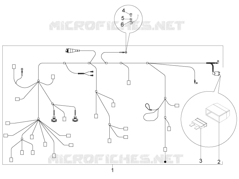 Main cable harness PIAGGIO PIAGGIO-SCOOTER 50 TYPHOON 2015  Typhoon 2T Euro 3