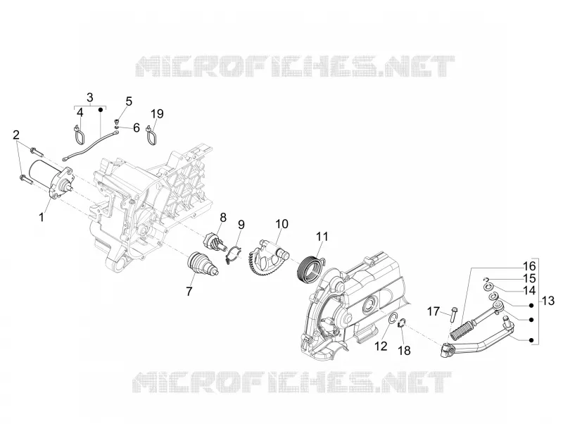 Stater - Electric starter PIAGGIO PIAGGIO-SCOOTER 50 TYPHOON 2014  Typhoon 2T Euro 3