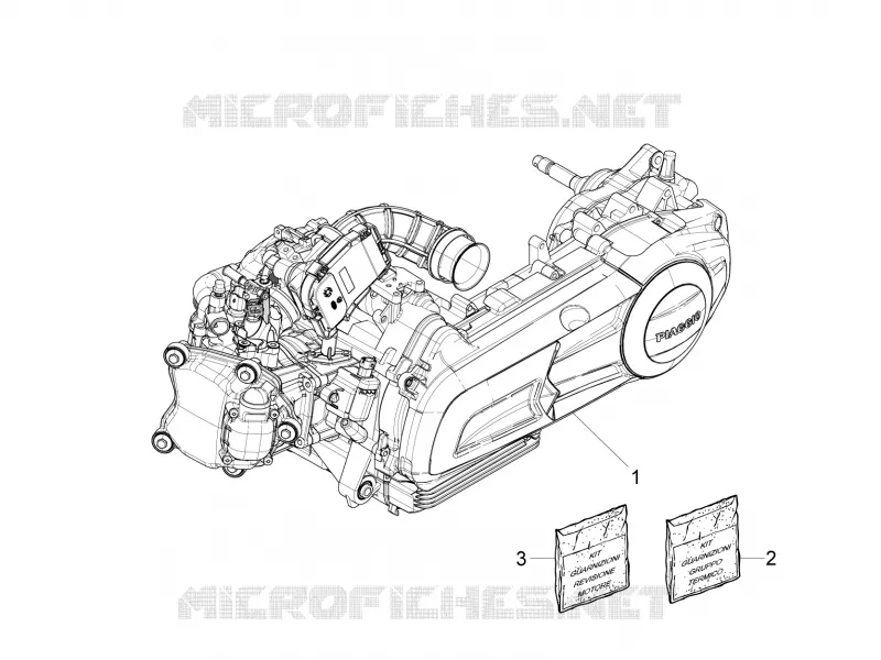 Engine, assembly PIAGGIO PIAGGIO-SCOOTER 125 X10 2013  X10 4T 4V I.E. E3