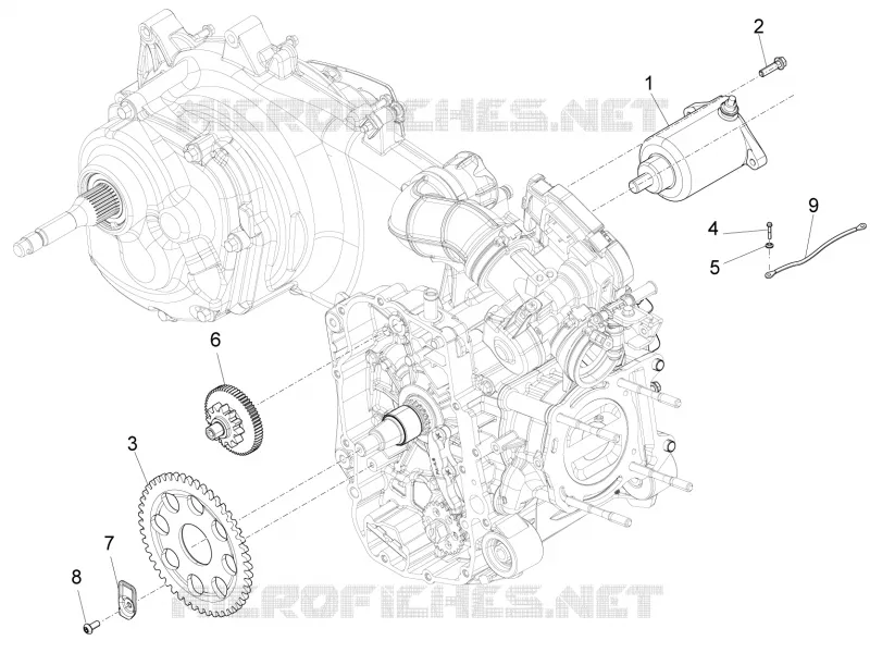 Stater - Electric starter PIAGGIO PIAGGIO-SCOOTER 350 X10 2015  X10 4T 4V I.E. E3