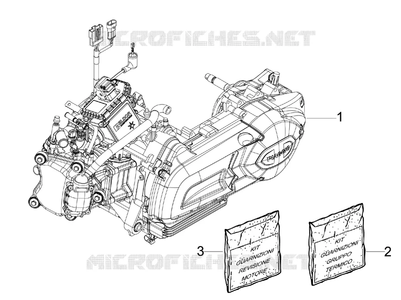 Engine, assembly PIAGGIO PIAGGIO-SCOOTER 125 X7 2009  X7 ie Euro 3