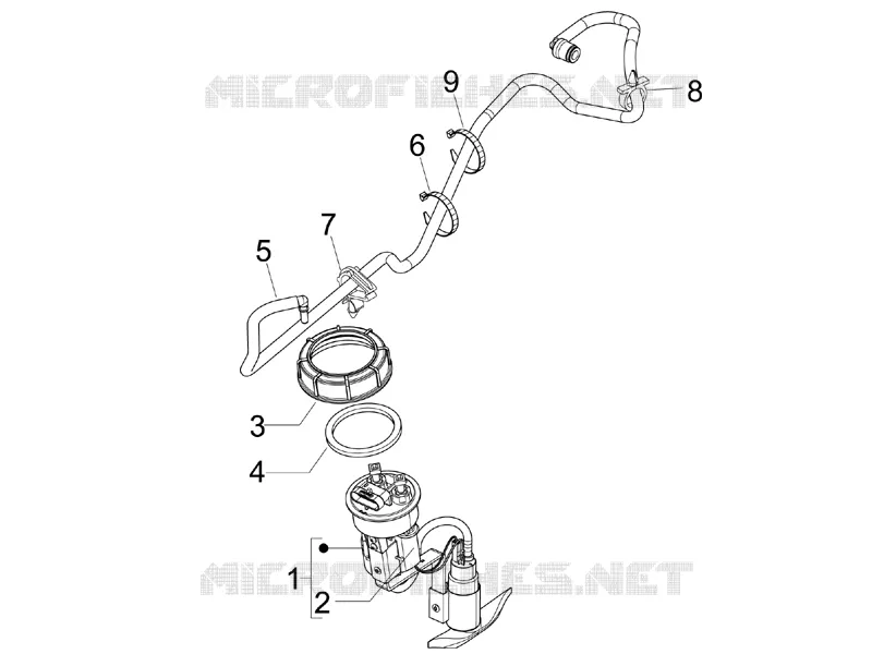 Supply system PIAGGIO PIAGGIO-SCOOTER 125 X7 2009  X7 ie Euro 3