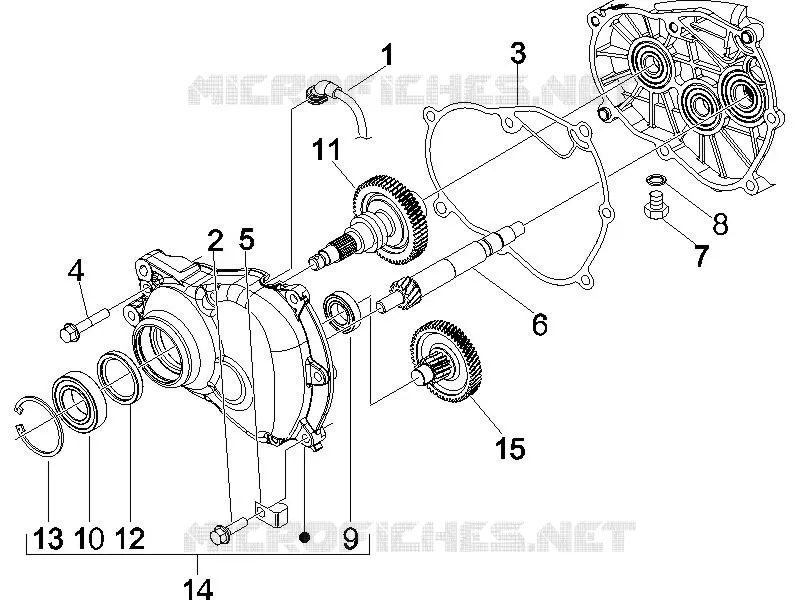 Reduction unit PIAGGIO PIAGGIO-SCOOTER 125 X8 2005  X8 Potenziato