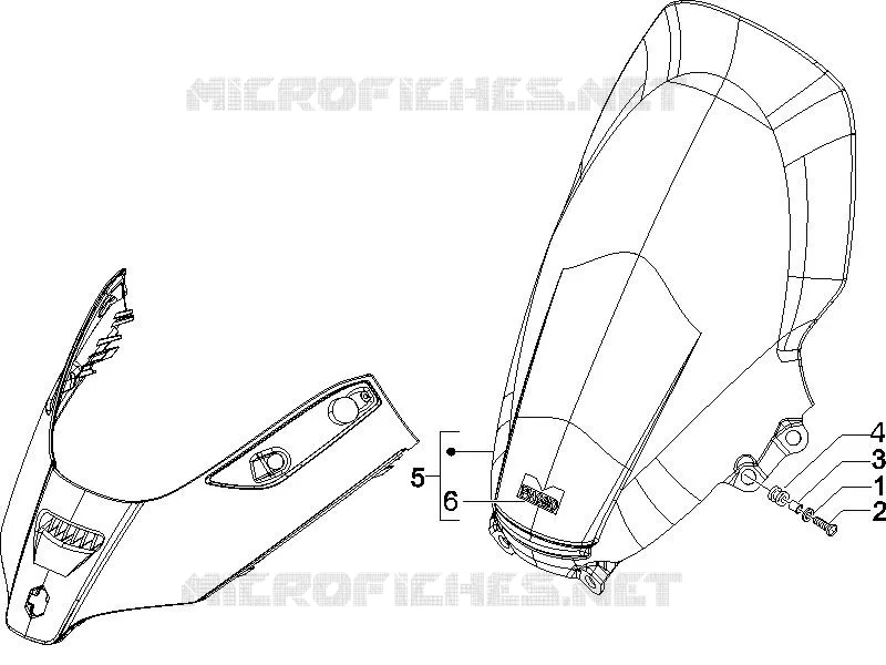 Windshield - Glass PIAGGIO PIAGGIO-SCOOTER 125 X8 2007  X8 Premium Euro 3