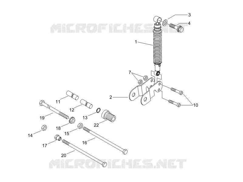 Rear suspension - Shock absorber/s PIAGGIO PIAGGIO-SCOOTER 150 X8 2007  X8 Street Euro 2