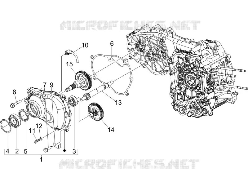 Reduction unit PIAGGIO PIAGGIO-SCOOTER 250 X8 2006  X8 ie
