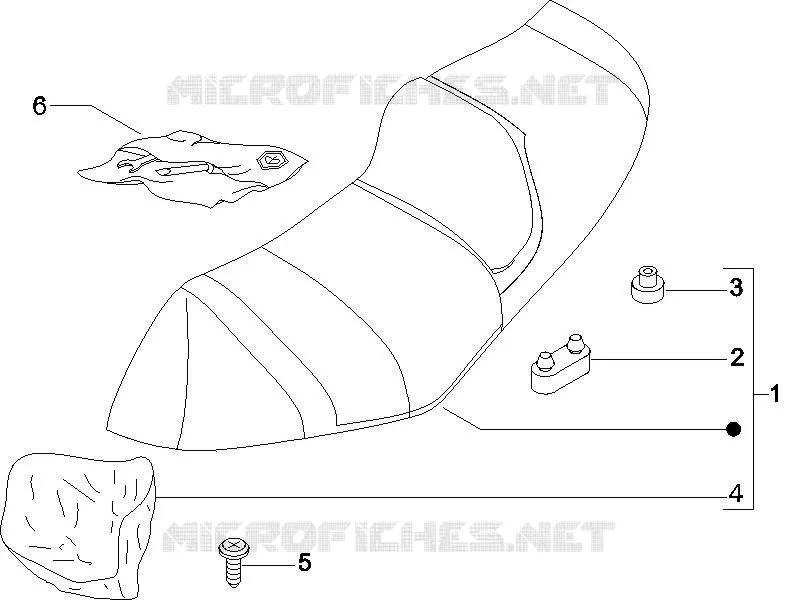 Saddle/seats PIAGGIO PIAGGIO-SCOOTER 250 X8 2006  X8 ie