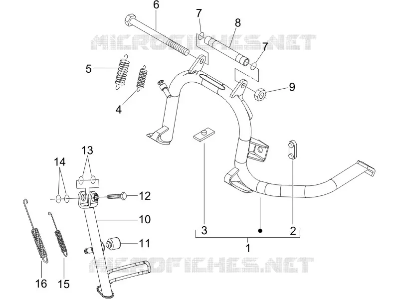 Stand/s PIAGGIO PIAGGIO-SCOOTER 250 X8 2008  X8 ie