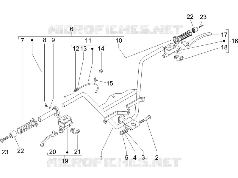 Handlebars - Master cil. PIAGGIO PIAGGIO-SCOOTER 250 X8 2007  X8 ie