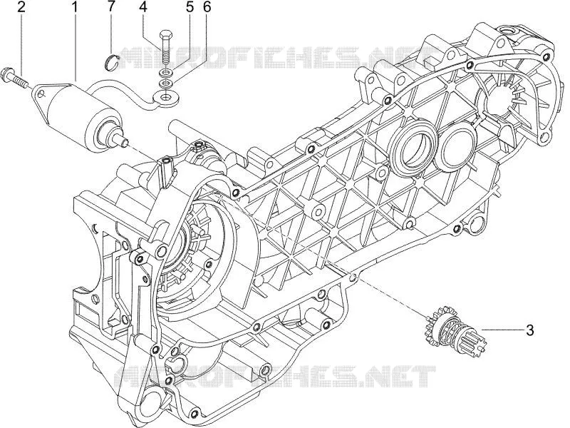 Stater - Electric starter PIAGGIO PIAGGIO-SCOOTER 125 X9 2005  X9 Evolution powered