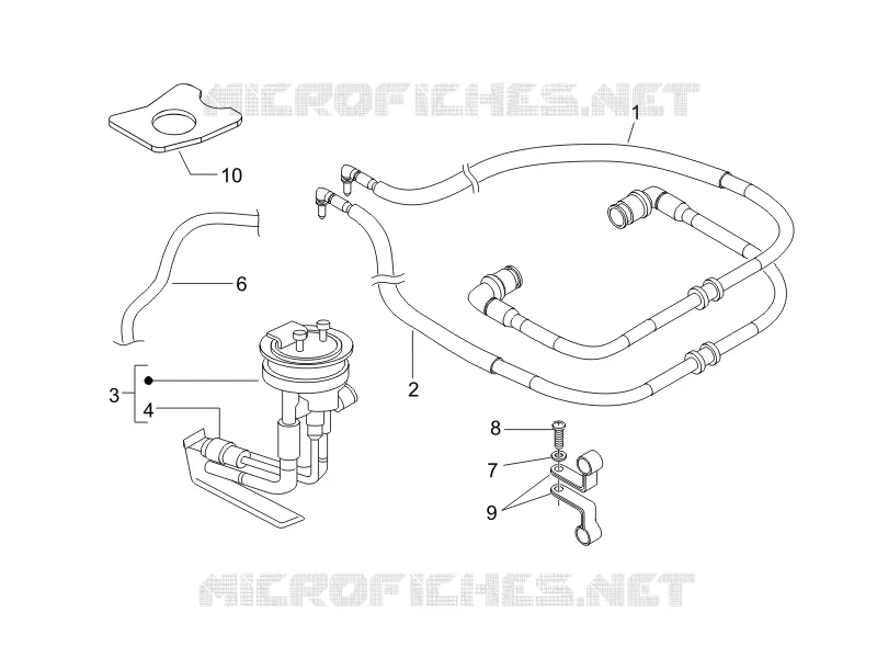Supply system PIAGGIO PIAGGIO-SCOOTER 500 X9 2006  X9 Evolution