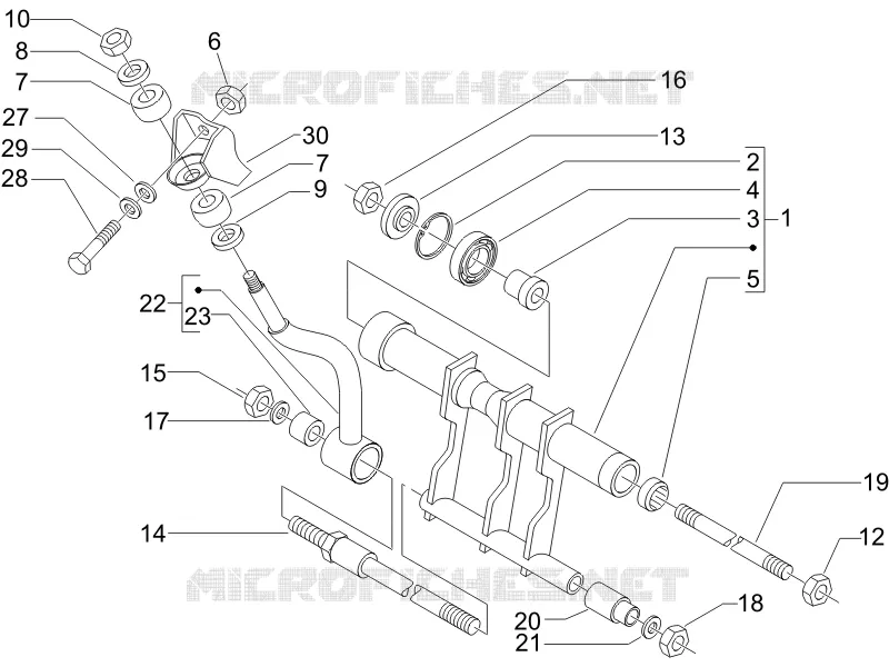 Swinging arm PIAGGIO PIAGGIO-SCOOTER 500 X9 2007  X9 Evolution