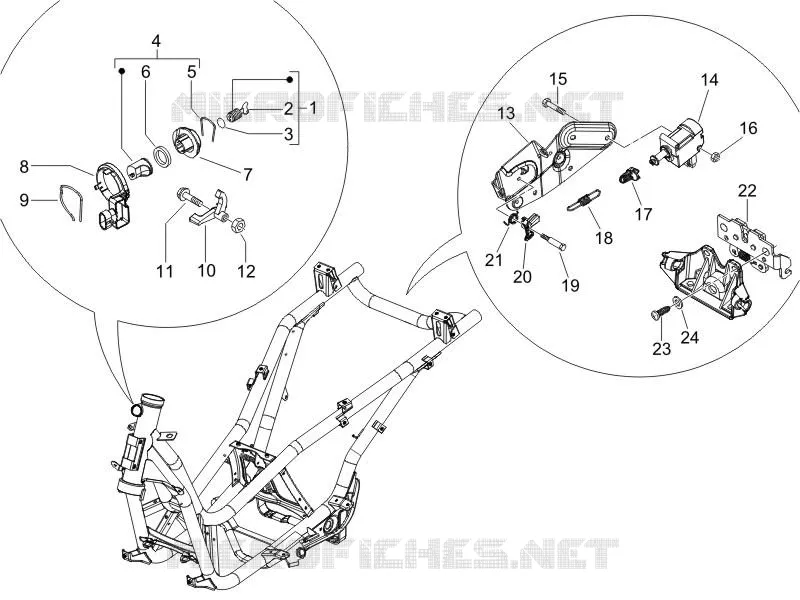 Locks PIAGGIO PIAGGIO-SCOOTER 500 X9 2007  X9 Evolution ABS
