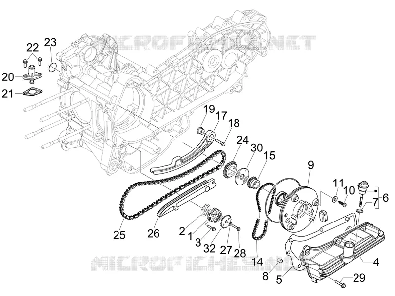 Oil pump PIAGGIO PIAGGIO-SCOOTER 125 X-EVO 2016  X Evo Euro 3