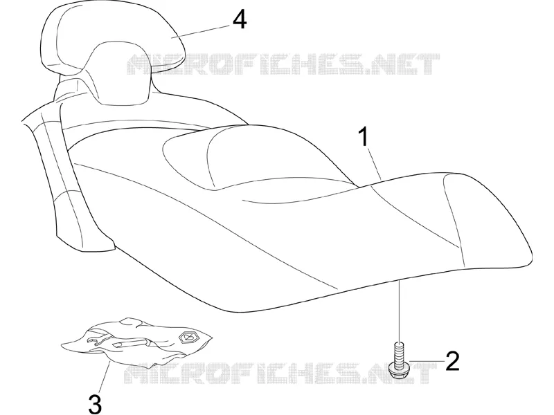 Saddle/seats PIAGGIO PIAGGIO-SCOOTER 125 X-EVO 2016  X Evo Euro 3