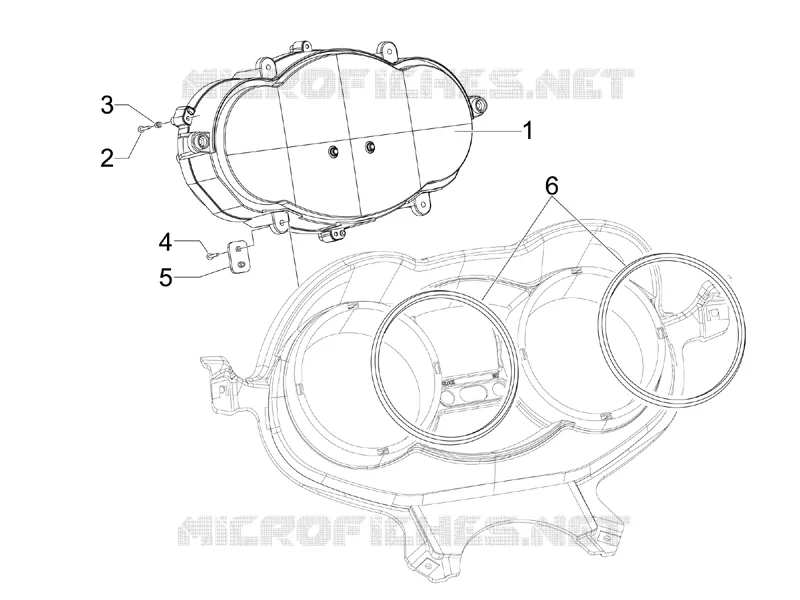 Meter combination - Cruscotto PIAGGIO PIAGGIO-SCOOTER 125 X-EVO 2009  X Evo Euro 3