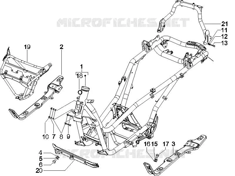 Frame/bodywork PIAGGIO PIAGGIO-SCOOTER 250 X-EVO 2013  X Evo Euro 3