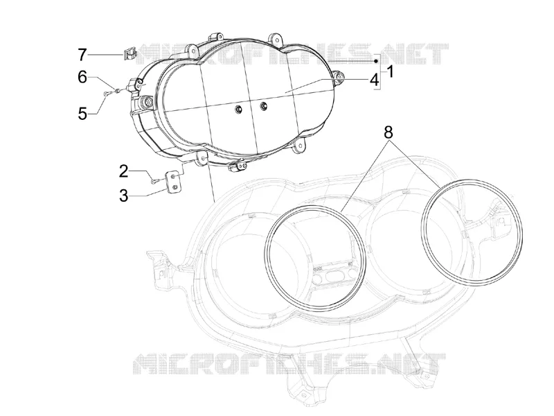 Meter combination - Cruscotto PIAGGIO PIAGGIO-SCOOTER 250 X-EVO 2009  X Evo Euro 3