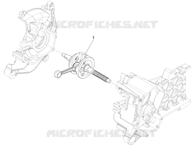 Crankshaft PIAGGIO PIAGGIO-SCOOTER 100 ZIP 2007  Zip 4T
