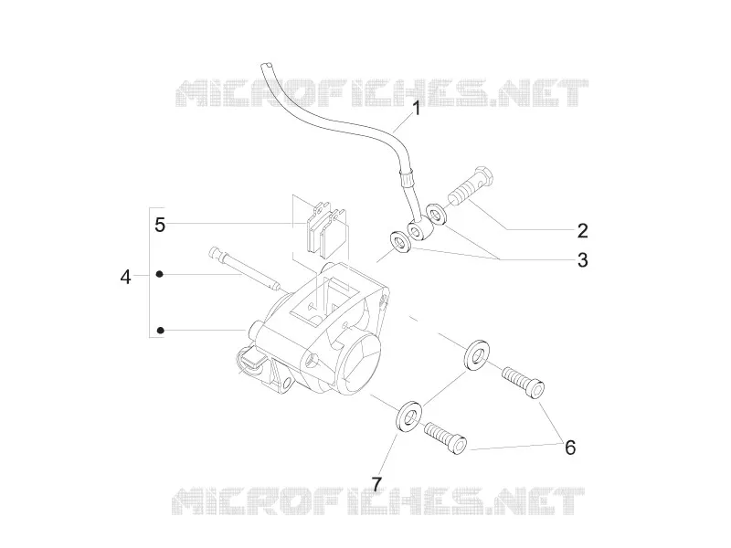 Brakes pipes - Calipers PIAGGIO PIAGGIO-SCOOTER 50 ZIP 2013  Zip 2T