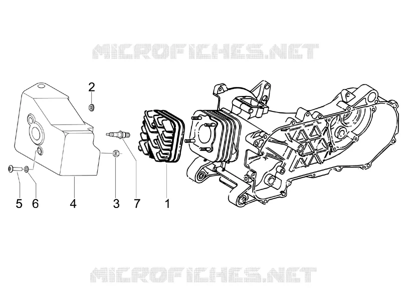 Cylinder head cover PIAGGIO PIAGGIO-SCOOTER 50 ZIP 2009  Zip 2T