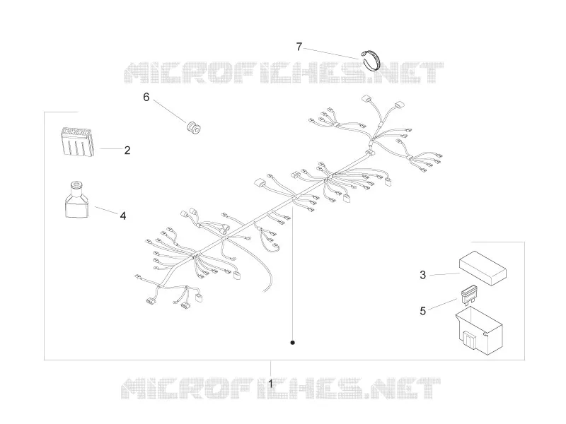 Main cable harness PIAGGIO PIAGGIO-SCOOTER 50 ZIP 2014  Zip 2T