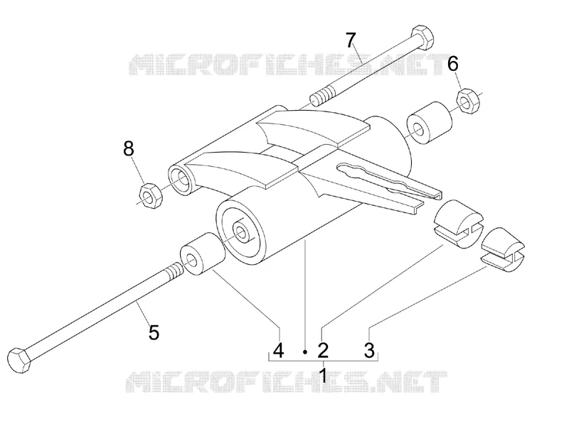 Swinging arm PIAGGIO PIAGGIO-SCOOTER 50 ZIP 2009  Zip 2T
