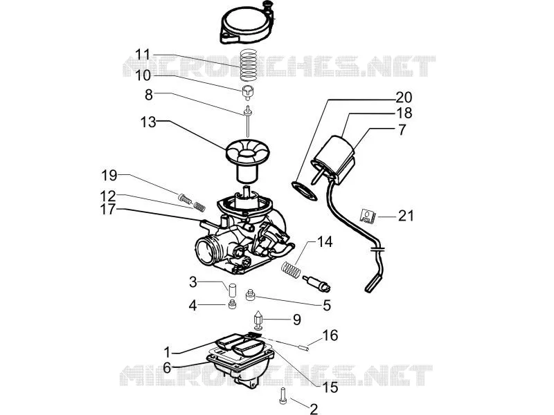 Carburetor's components PIAGGIO PIAGGIO-SCOOTER 50 ZIP 2012  Zip 4T